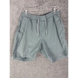 Lululemon Shorts Mens S Teal Green‎ Logo Athleisure Workout Running Stretch